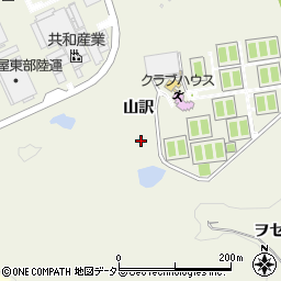 愛知県豊田市篠原町（山訳）周辺の地図