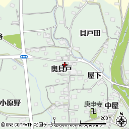 愛知県豊田市舞木町奥貝戸908周辺の地図