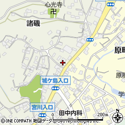 神奈川県三浦市三崎町諸磯319周辺の地図