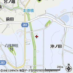 愛知県豊田市乙部町沖ノ田88周辺の地図
