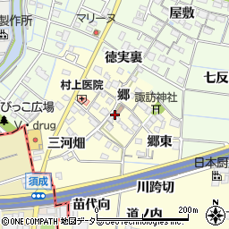 愛知県あま市七宝町徳実郷周辺の地図