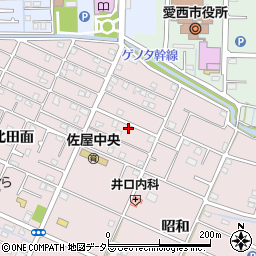 愛知県愛西市北一色町昭和74周辺の地図