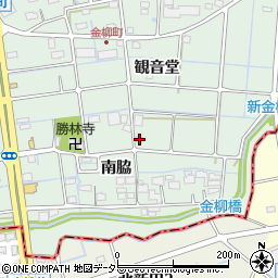 愛知県津島市金柳町南脇36周辺の地図