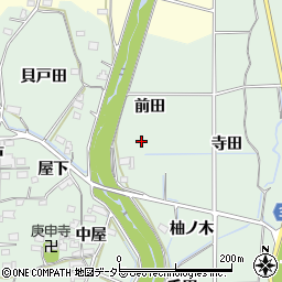 愛知県豊田市舞木町前田周辺の地図