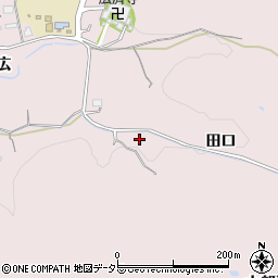 愛知県豊田市東広瀬町田口周辺の地図
