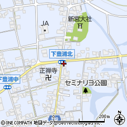 下豊浦北周辺の地図