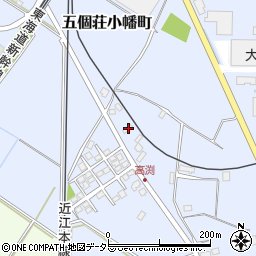 滋賀県東近江市五個荘小幡町87周辺の地図