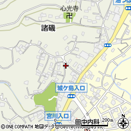 神奈川県三浦市三崎町諸磯855-1周辺の地図