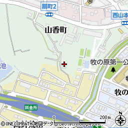 愛知県名古屋市名東区山香町338周辺の地図