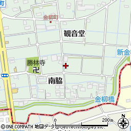 愛知県津島市金柳町南脇35周辺の地図