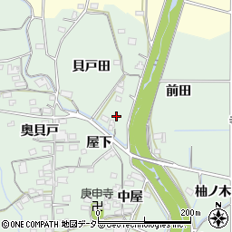愛知県豊田市舞木町貝戸田周辺の地図