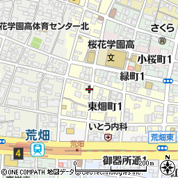 愛知県名古屋市昭和区東畑町1丁目8周辺の地図