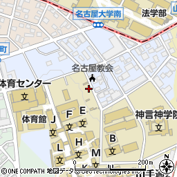 愛知県名古屋市昭和区八雲町周辺の地図