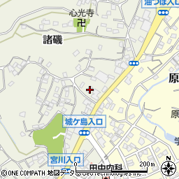 神奈川県三浦市三崎町諸磯319-7周辺の地図