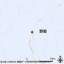 岡山県美作市野原186周辺の地図