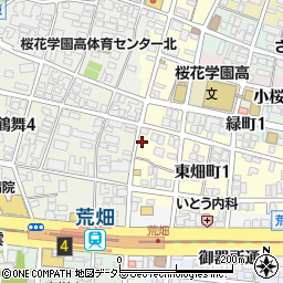 愛知県名古屋市昭和区東畑町1丁目2周辺の地図