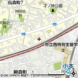 愛知県名古屋市中村区烏森町8丁目1415周辺の地図