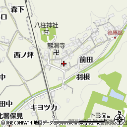 愛知県豊田市篠原町郷屋敷周辺の地図