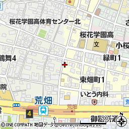 愛知県名古屋市昭和区東畑町1丁目2-2周辺の地図