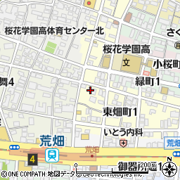 愛知県名古屋市昭和区東畑町1丁目4周辺の地図