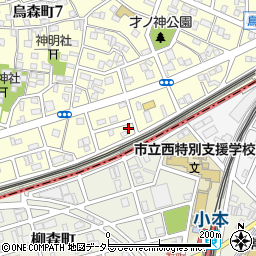 愛知県名古屋市中村区烏森町8丁目1401周辺の地図