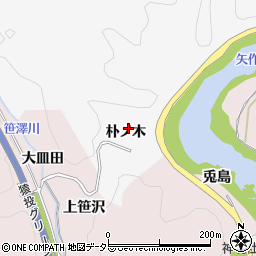 愛知県豊田市西広瀬町（朴ノ木）周辺の地図