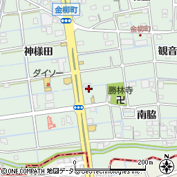 愛知県津島市金柳町南脇2周辺の地図