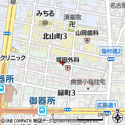 愛知県名古屋市昭和区鶴羽町周辺の地図
