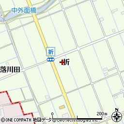 愛知県津島市中一色町（折）周辺の地図