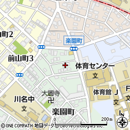 愛知県名古屋市昭和区楽園町23周辺の地図