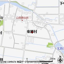 愛知県愛西市山路町東郷付周辺の地図