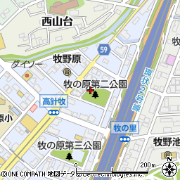 愛知県名古屋市名東区牧の原1丁目周辺の地図