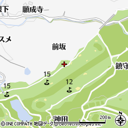 愛知県豊田市小峯町前坂周辺の地図