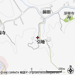 愛知県豊田市小峯町引地周辺の地図