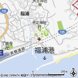 湯河原町役場　福浦会館周辺の地図