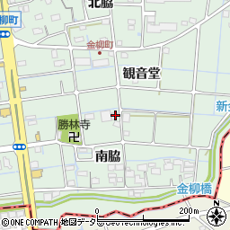愛知県津島市金柳町南脇25周辺の地図