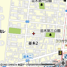 ファミリアーレ八田駅前周辺の地図