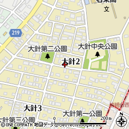 愛知県名古屋市名東区大針周辺の地図