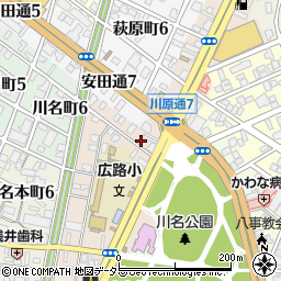 愛知県名古屋市昭和区川原通7丁目13周辺の地図