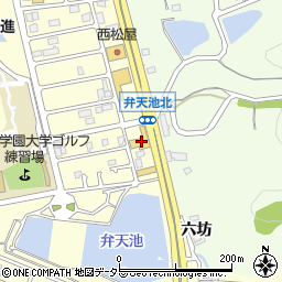 愛知日産自動車日進竹の山店周辺の地図
