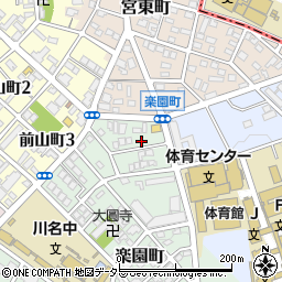 愛知県名古屋市昭和区楽園町6周辺の地図