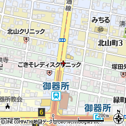 愛知県名古屋市昭和区阿由知通周辺の地図
