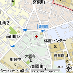 愛知県名古屋市昭和区楽園町7周辺の地図