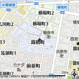 愛知県名古屋市中川区露橋町周辺の地図
