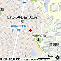 愛知県日進市岩崎台4丁目周辺の地図