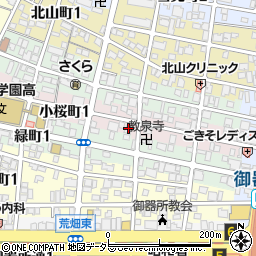 自然社　名古屋教堂周辺の地図