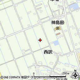 愛知県津島市中一色町周辺の地図