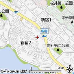 愛知県名古屋市名東区新宿周辺の地図