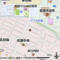 愛知県愛西市北一色町昭和40周辺の地図