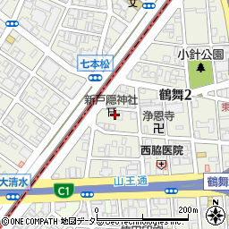新戸隠神社周辺の地図